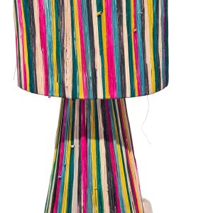 Raffia Staande Lamp Colorful Striped