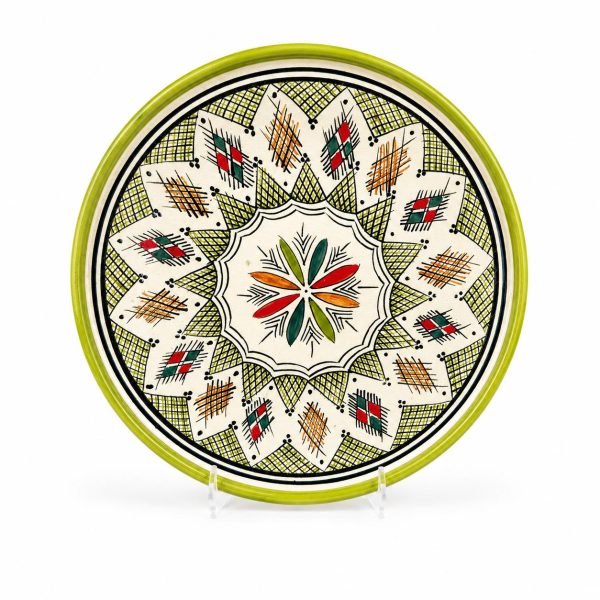 Marokkaans Sierbord Groen/Multicolor 27,5cm
