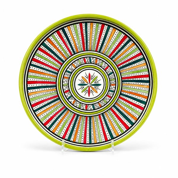 Marokkaans Sierbord Blauw/Multicolor 27,5cm