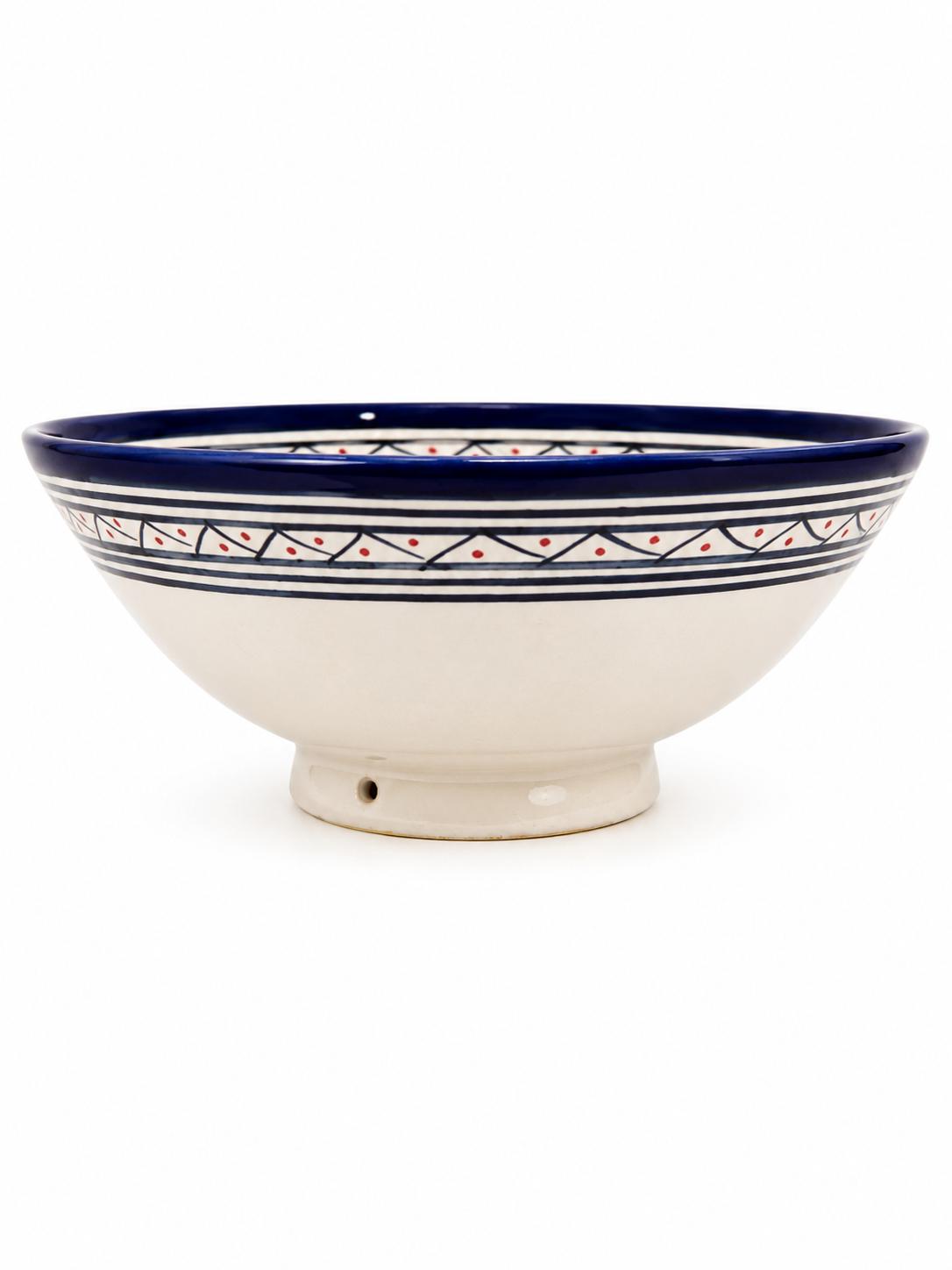 Marokkaanse Salade Bowl Blauw 30cm