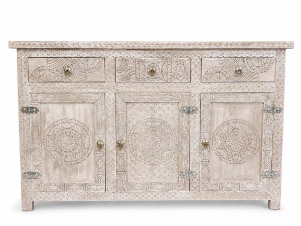 Kast Medina Blanc Hout
