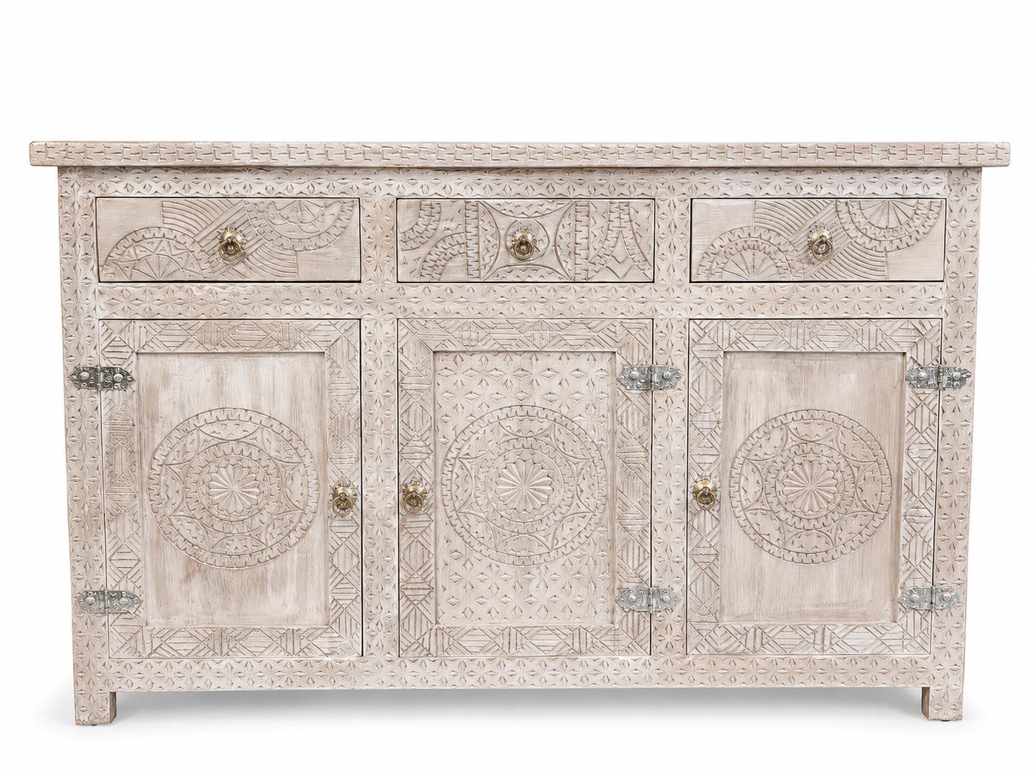 Kast Medina Blanc Hout
