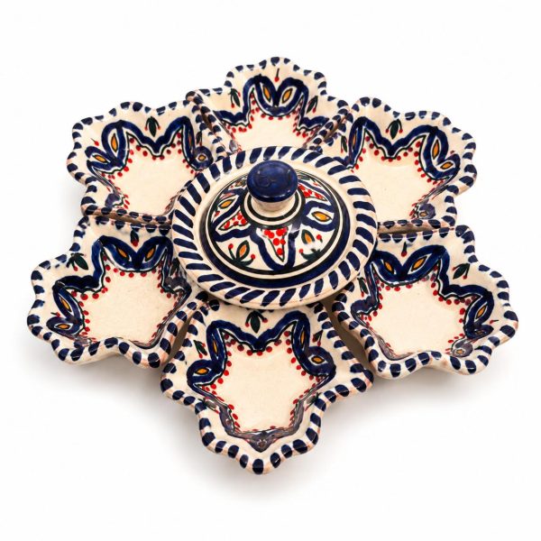 Tapas Set Hand van Fatima Blauw/Wit