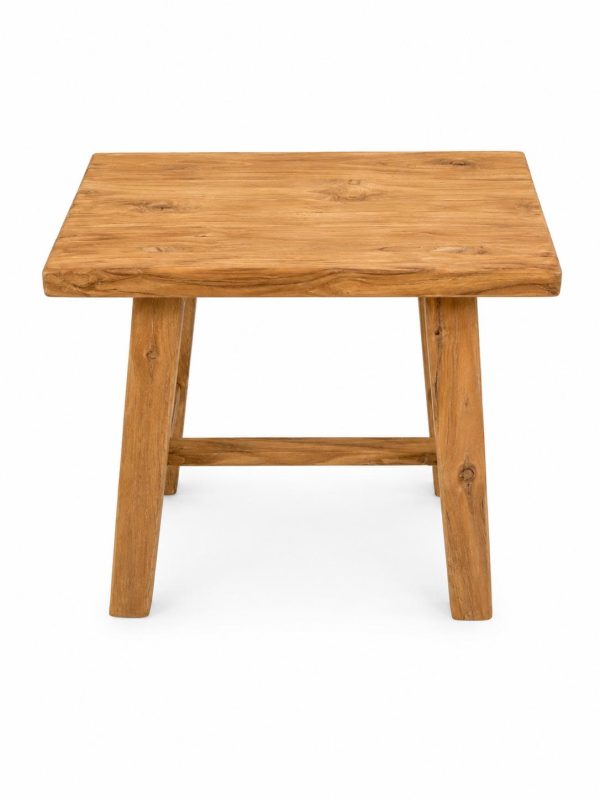 Bali Kruk Teak Vierkant 50cm