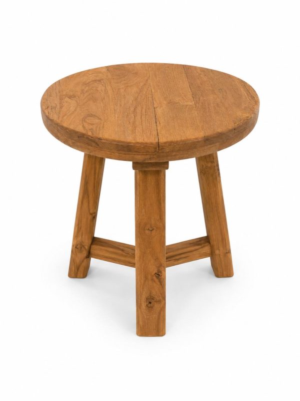 Bali Kruk Rond Teak 47cm